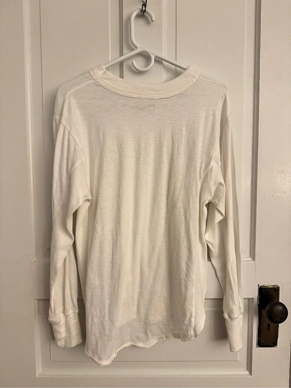 aerie Long Sleeve Top in White Size XXS